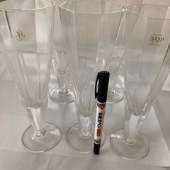 アダムとイブ　シャンパングラス5個セットの画像