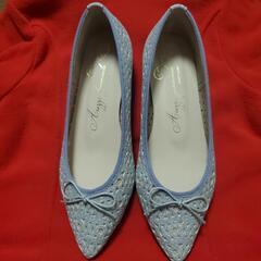 ラメ パンプス レディース の画像