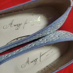 ラメ パンプス レディース の画像