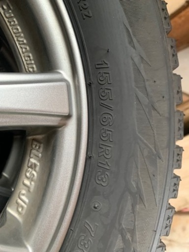 受け渡し予定者確定　スタッドレス　ブリヂストン VRX2 155/65r13 軽自動車用 ホイール付き