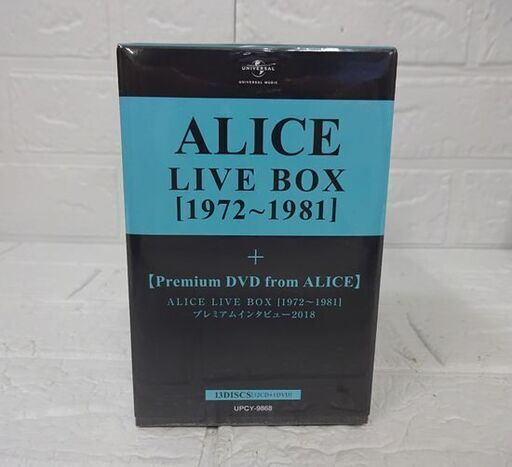 新品 アリス LIVE BOX [1972～1981] 12CD+1DVD アリス 谷村新司 堀内孝雄 矢沢透 札幌市 白石店