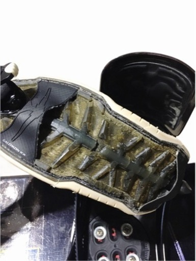 Salomon サロモン 156 DEFINITION スノーボード ビンディング ブーツ 27.5cm セット キャンバー板 スノボ板 ゲレンデ カービング 板用ワックス ボード 中古品