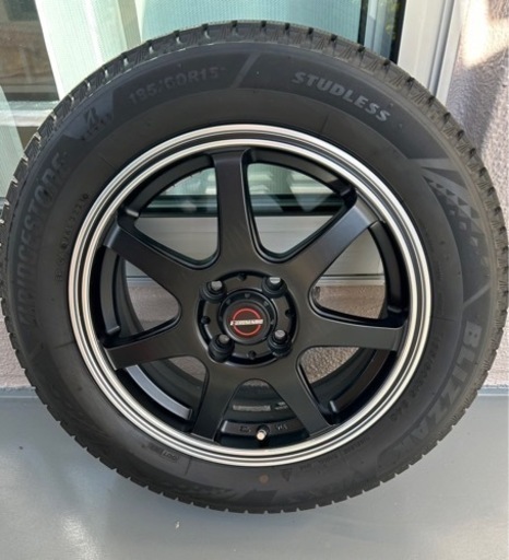 185/60R15 ブリヂストンVRX3  スタッドレスホイール付き　4本セット　2021年製