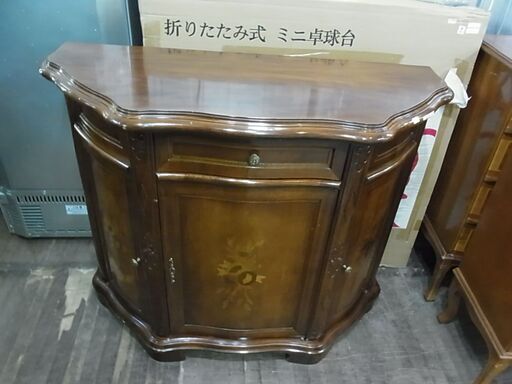 コンソールテーブル　壁面テーブル　玄関　廊下　リビング　木製　レトロ　アンティーク調