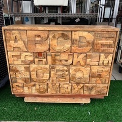 ABC アルファベットチェスト 収納棚 ビンテージ アンティーク家具 ABCチェスト アルファベットチェスト ABC アルファベット
