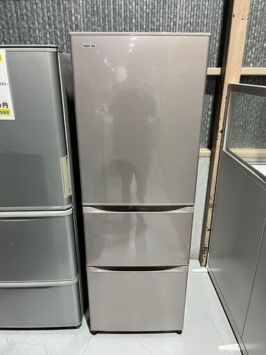 ★東芝★3D冷蔵庫 375L GR-H38S 2016年 冷蔵庫 家電 生活家電  福島 郡山市