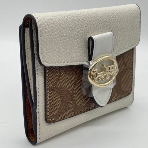 大幅値下げ‼️ 新品/未使用 COACH コーチ人気 三つ折り財布 