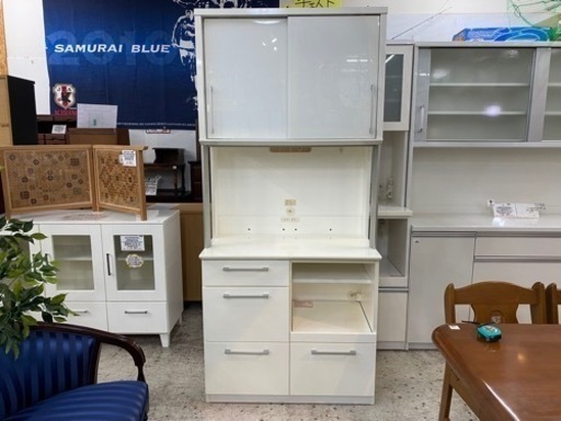 【愛品館 江戸川店 キッチンボード】MORITA INTERIOR （モリタインテリア）2枚スライド扉キッチンボード ID:151-008034-007