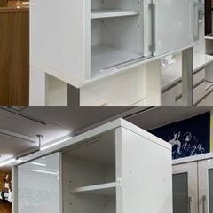 【愛品館 江戸川店 キッチンボード】MORITA INTERIOR （モリタインテリア）2枚スライド扉キッチンボード ID:151-008034-007の画像