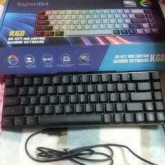 有線ゲーミングキーボード　バックライト機能