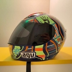 AGV K3  ロッシレプリカ　クリア・スモークシールド　メットカバー付きの画像
