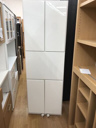 ★ジモティ割あり★  収納ボックス 白 H180×W60×D32 クリーニング済み KJ3528
