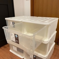 【受渡し者決定】ニトリ　収納ケース（幅36×高さ21.5×奥行き45cm）×6個の画像