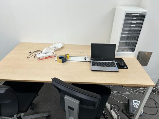 テーブルセット　1800×900　テーブル2台　チェア4台