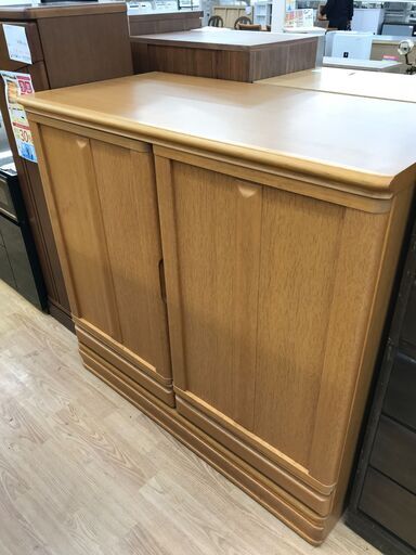 ★ジモティ割あり★  タンス 茶色 H108×W114.5×D57.5 クリーニング済み KJ3532