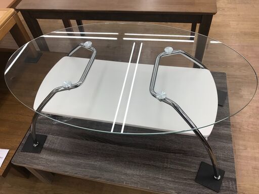 ★ジモティ割あり★ ニトリ センターテーブル 白 H40×W100×D60 クリーニング済み KJ3535