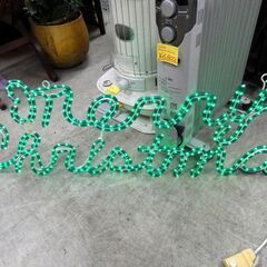 動作OK! merry christmas 電飾 グリーン クリスマス 装飾 ネオン ライト 照明 点灯 点滅  札幌市 中央区 南12条の画像