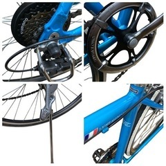 美品 RENAULT ルノー 自転車 クロスバイク 6段変速 700C ブルーの画像