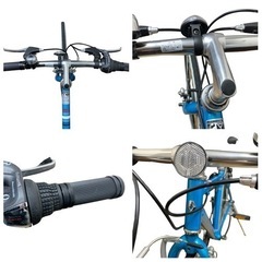 美品 RENAULT ルノー 自転車 クロスバイク 6段変速 700C ブルーの画像