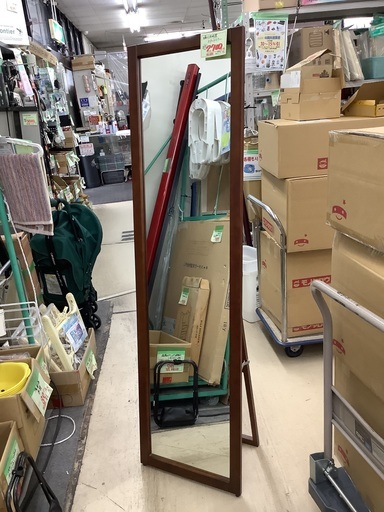 塩川光明堂 スタンドミラー 管C231110BK (ベストバイ 静岡県袋井市)
