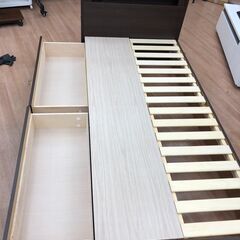 ▼値下げ▼シングルベッドセット フランスベッド リップル260 引出付き 総額約17万 しんぐるべっど💳自社配送時🌟代引き可💳※現金、クレジット、スマホ決済対応※の画像