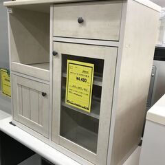 ニトリ レンジ台 フレンチカントリー風 白 ※中古Bランク