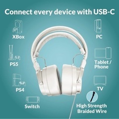 ヘリオス ゲーミング ヘッドフォン　ブラックの画像