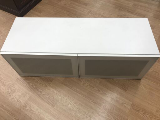 ★ジモティ割あり★ IKEA シェルフ 白 H40×W120×D42 クリーニング済み KJ3540