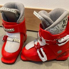 子ども キッズ スキーセット（スキー90cm、ブーツ19.0cm - 19.5cm、ストック）　19.0cm - 19.5cmの画像