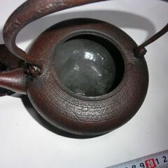 ★ 唐獅子蓋、★南部鉄器、鉄瓶 ★ 煎茶道具 急須  骨董 アンティーク 画像参照★お手数をおかけしますが。プロフィール必読ですの画像