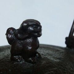 ★ 唐獅子蓋、★南部鉄器、鉄瓶 ★ 煎茶道具 急須  骨董 アンティーク 画像参照★お手数をおかけしますが。プロフィール必読ですの画像