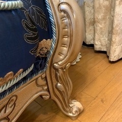 ★希少★猫足高級イタリア製ソファー3人掛けの画像