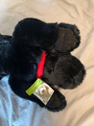 美品】吉徳 ラブラドールレトリバー 黒 犬 ぬいぐるみ ブラック M (TK