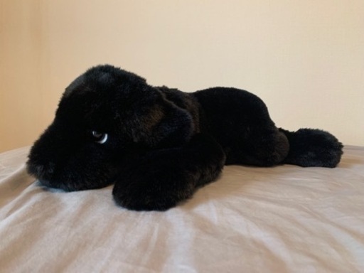 【美品】ラブラドール ぬいぐるみ 吉徳大光 （ 人形の吉徳 ） ぬいぐるみ 犬 黒ラブラドール