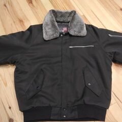 防寒パイロットジャンパー　黒　Mサイズ　ドカジャン 鳶服　「鳶」...