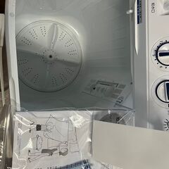 【店頭お渡し】未使用品　２槽式洗濯機　4.5㌔洗い　ステンレス脱水槽　ハイアールの画像