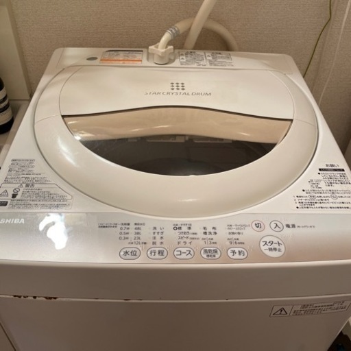 TOSHIBA 東芝 全自動洗濯機 (AW-5G6-W)19年製 5㎏