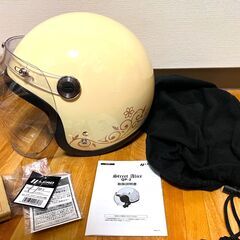 バイクヘルメット【値下げしました】【新品未使用】ジェット 女性用...