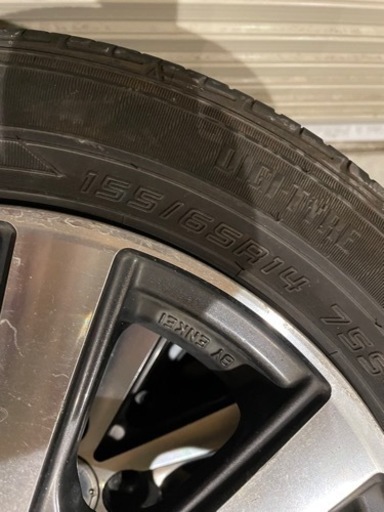 夏タイヤ155/65R14タントに使用L385S.L375S7部山