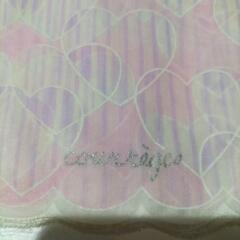 ハンカチ　　薄ピンクハート