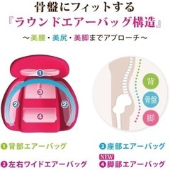 【骨盤矯正】 ツカモトエイム エアリーシェイプ ビューティー AIM-FN020 マッサージ イス ビューティー シェイプアップの画像
