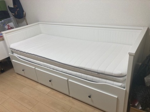 【IKEA】HEMNESベッド　マットレス付き