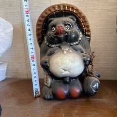 信楽焼　狸　置物　タヌキ　縁起物の画像