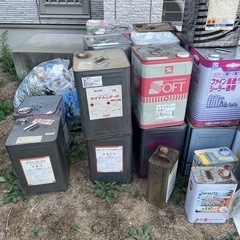 塗料缶 一斗缶 色々 40缶ぐらい