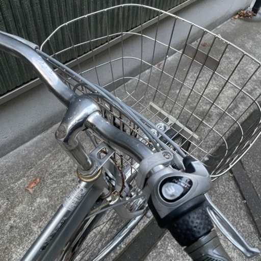 ママチャリ自転車 27インチ パナソニック オートライト/カゴ/鍵/変速機 