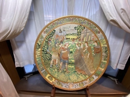 ⭐️⭐️⭐️⭐️⭐️5つ星⭕️違いのわかる方に⭕️ヨーロッパ中世絵図大皿⭕️