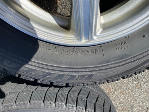 4本セット　ブリヂストン ブリザックVRX 185/70R14 スタッドレス&アルミ