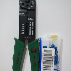 【電工ペンチ＋圧着端子】マーベル製　ギボシ圧着・配線被覆ストリッ...
