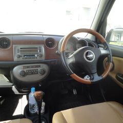 ☆彡レトロなウッド仕様！１９ｙミラジーノ『プレミアムＸ』！実走行８万！ＥＴＣ・キーレス・集中・モモステ！検ワイド令和６年９月迄！の画像