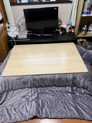 幅120cmx奥行き80cm こたつテーブル布団セット